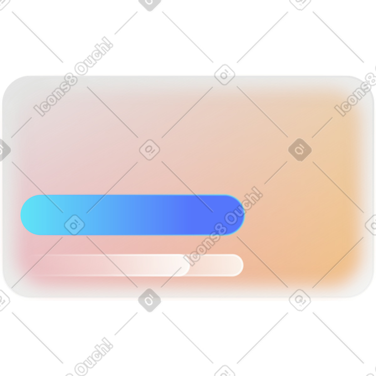 Morphis 스타일의 Glassmorphism 프레임 일러스트레이션 PNG, SVG 다운로드