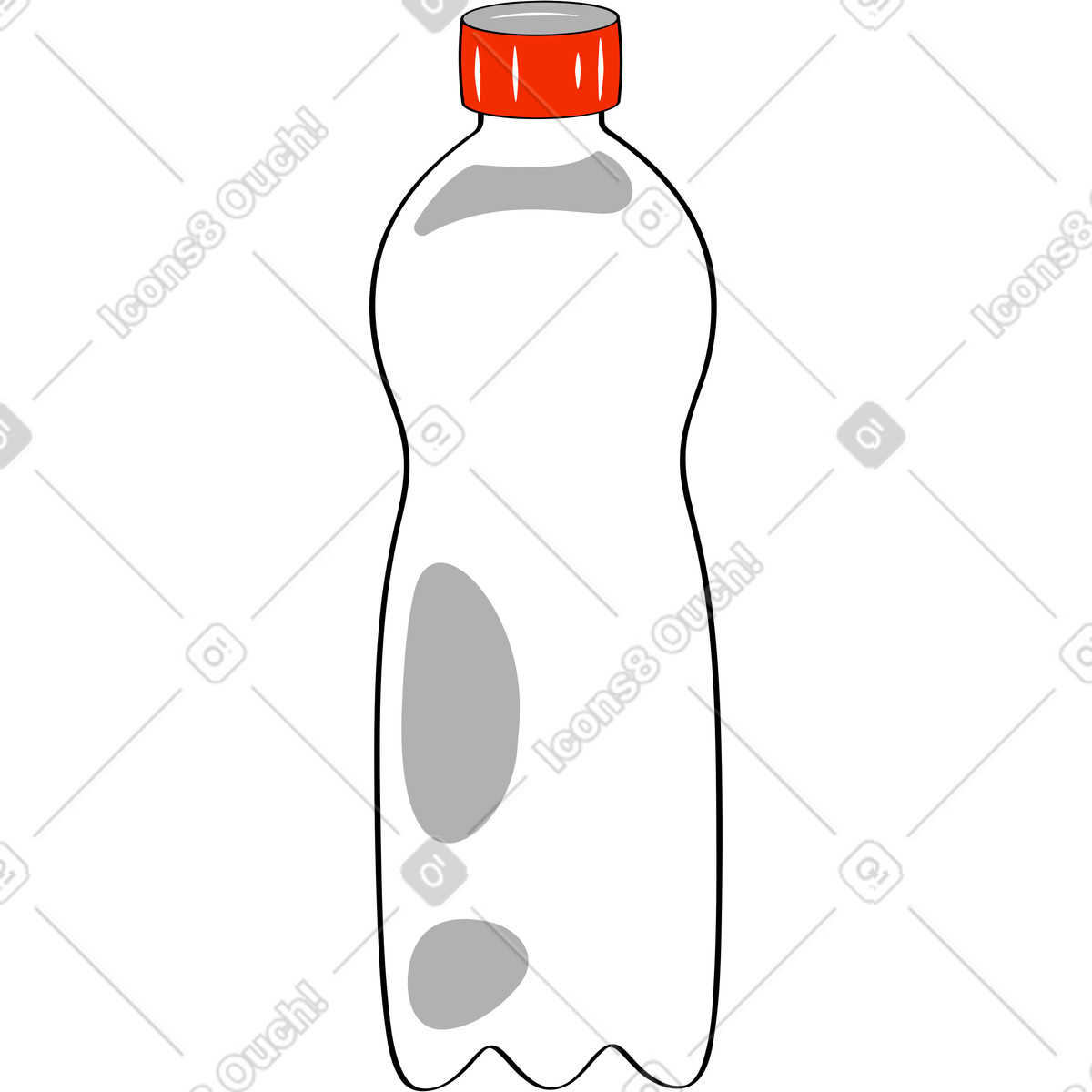 下载 Looney 风格的 瓶子 插画，支持 PNG、SVG 格式