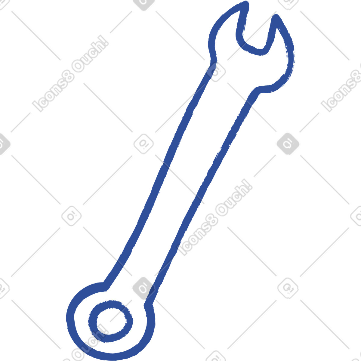 Ilustración Llave inglesa en estilo Lime a descargar en PNG y SVG