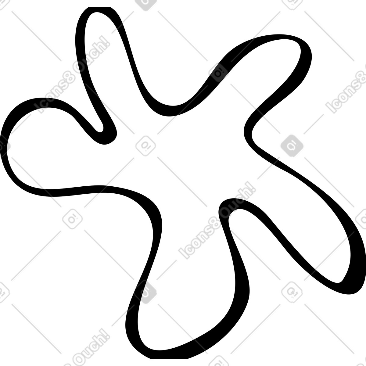Ilustración Punto negro en estilo Twirl a descargar en PNG y SVG
