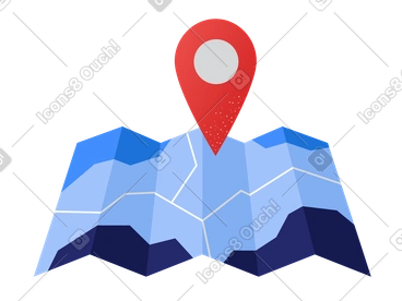 Location mark with map PNG, SVG