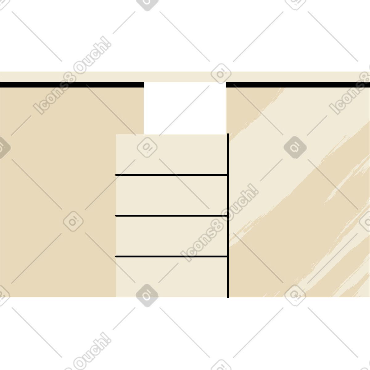 Tavolo medico illustrazione in stile Juicy scarica in PNG, SVG