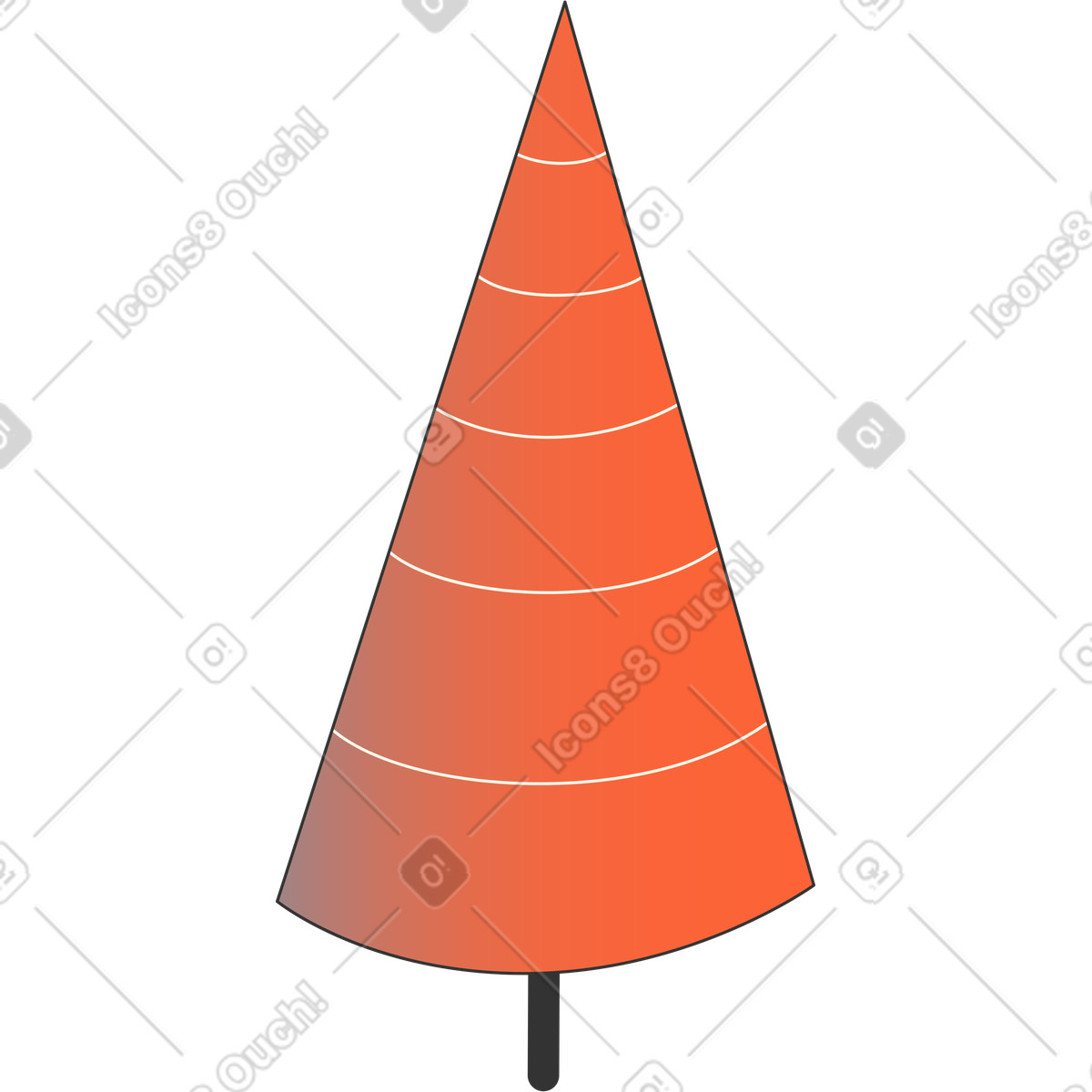 Crayon スタイルの クリスマスツリー のイラストをPNG、SVG形式でダウンロード