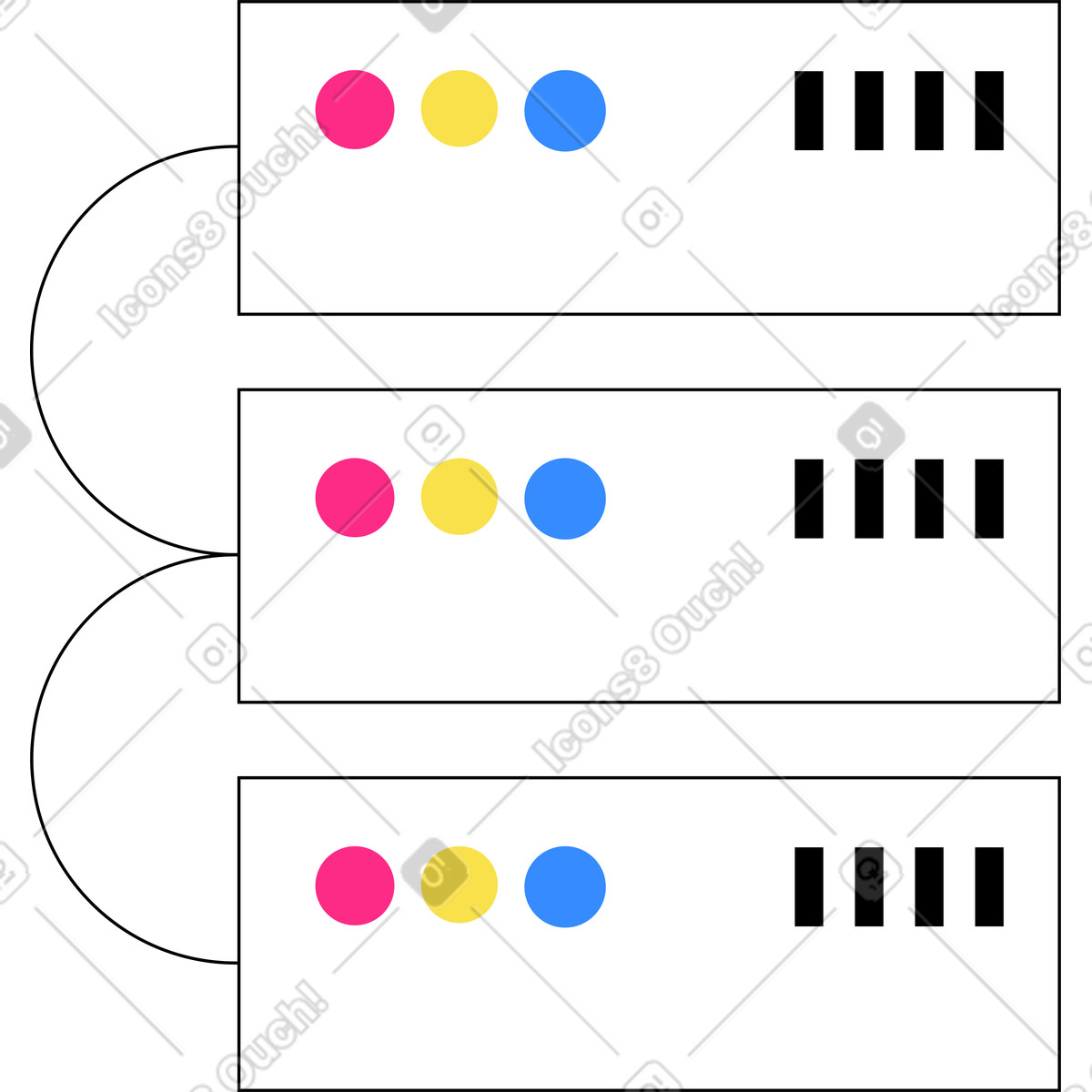 Illustration Machine d'extraction de crypto dans le style Knotty à télécharger aux formats PNG, SVG