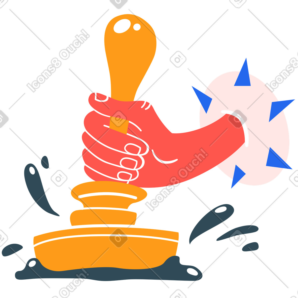 Put a stamp illustration in Kingdom style download in PNG, SVG