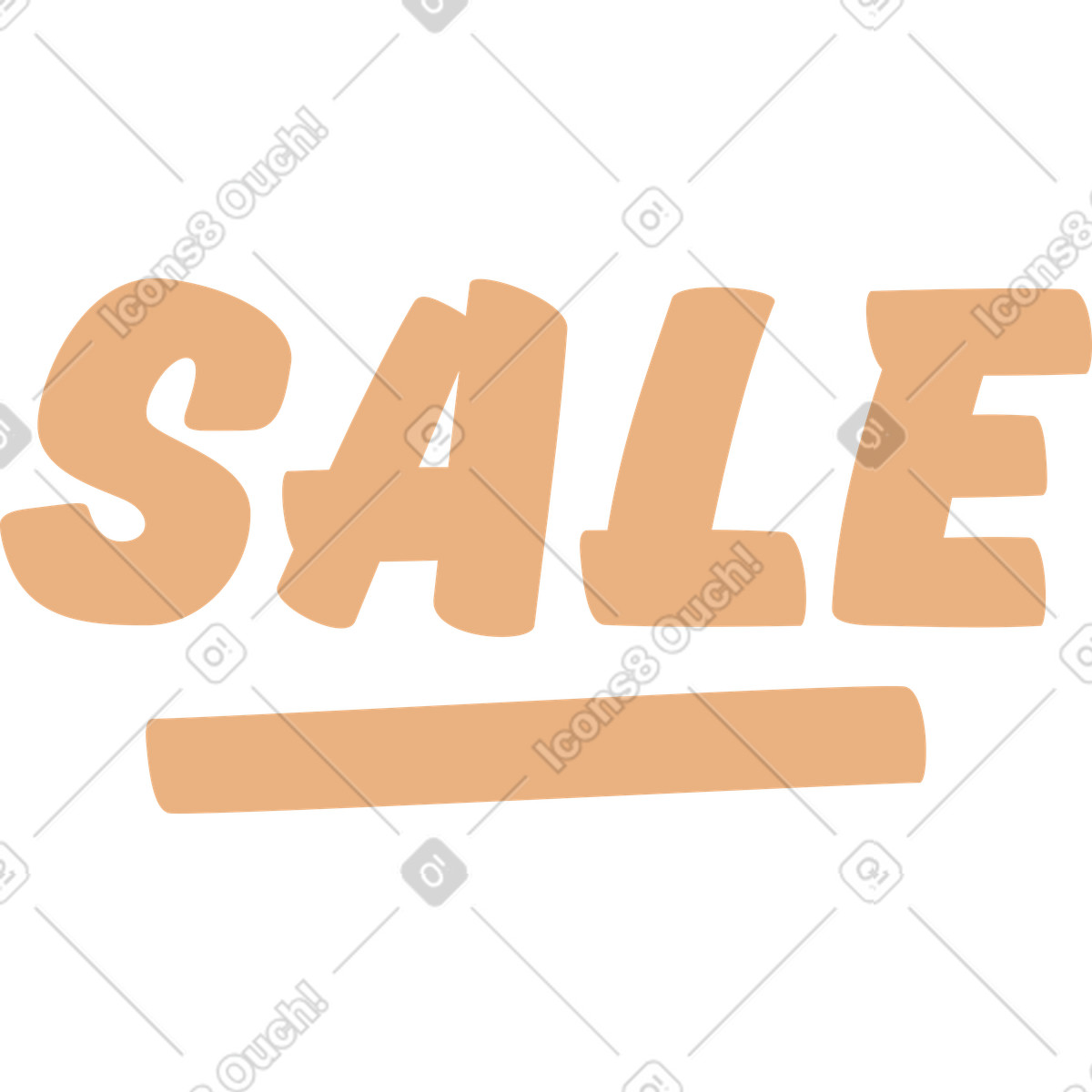 Eastwood スタイルの Sale with line のイラストをPNG、SVG形式でダウンロード