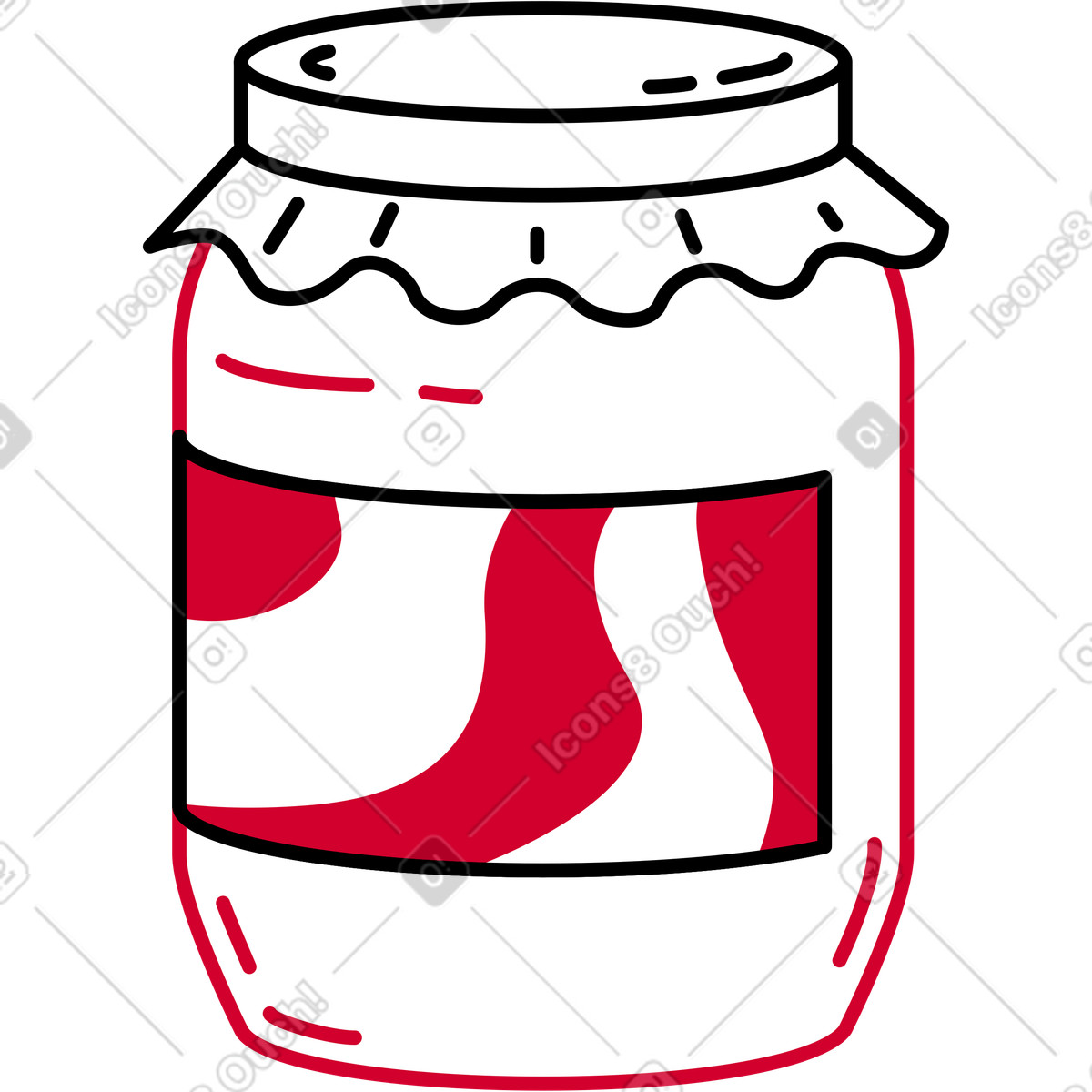 Jar illustration in Ruby style download in PNG, SVG