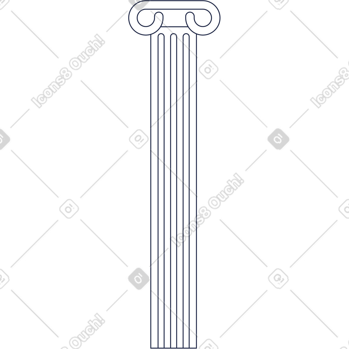 Urban Line スタイルの 列の背景 のイラストをPNG、SVG形式でダウンロード