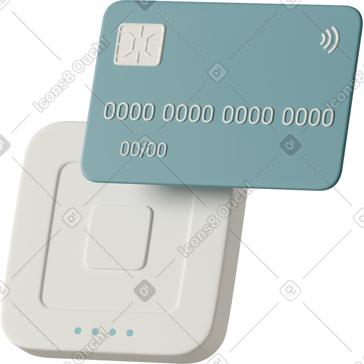 Ilustração de Card payment em no estilo 3D Casual life para baixar em PNG, SVG