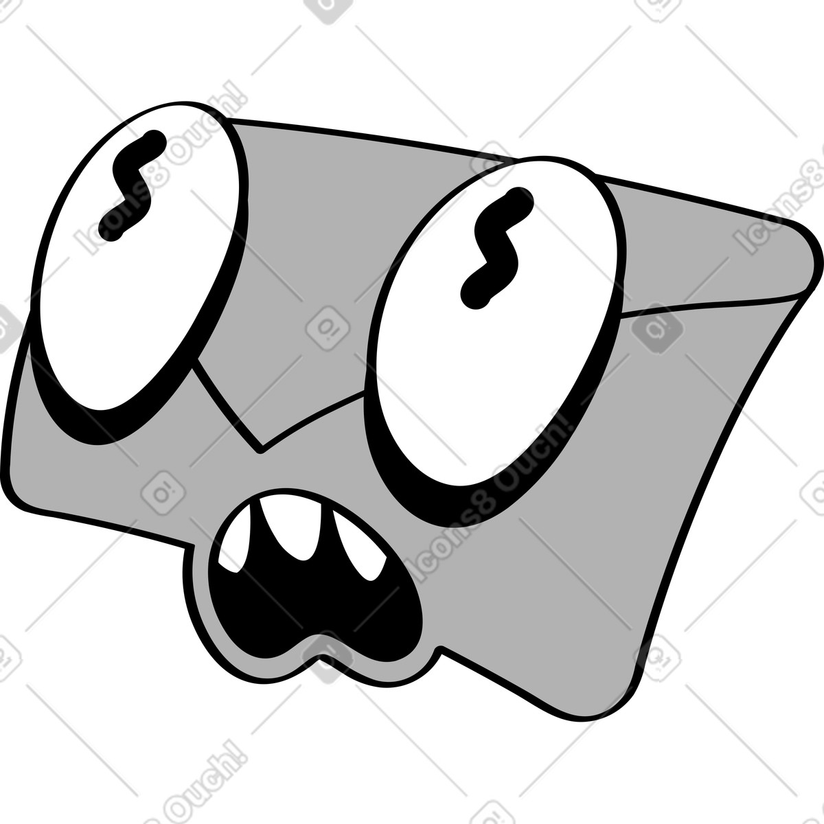 Ilustração de Carta em no estilo Looney para baixar em PNG, SVG