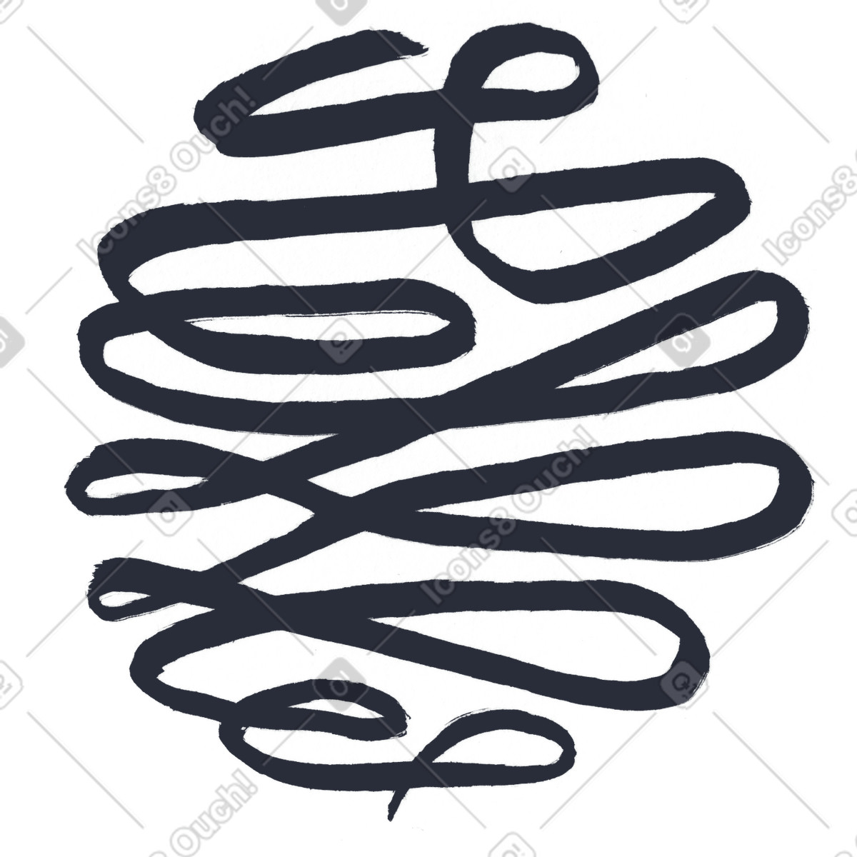 Inky 스타일의 자리 일러스트레이션 PNG, SVG 다운로드