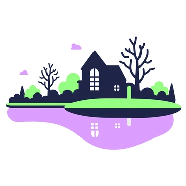 Fall house usher illustrations