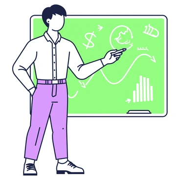 A young broker with short hair is standing confidently in front of a chalkboard. The broker is wearing a smart button-up shirt and tailored trousers, with shoes. The chalkboard behind them is filled with various stock tips and financial symbols, written in chalk with clear and bold lettering. There are arrows and graphs drawn around the tips, illustrating rising and falling trends. The broker holds a marker in their right hand, poised as if to emphasize a particular point. The atmosphere conveys a sense of energy and focus on the stock market.