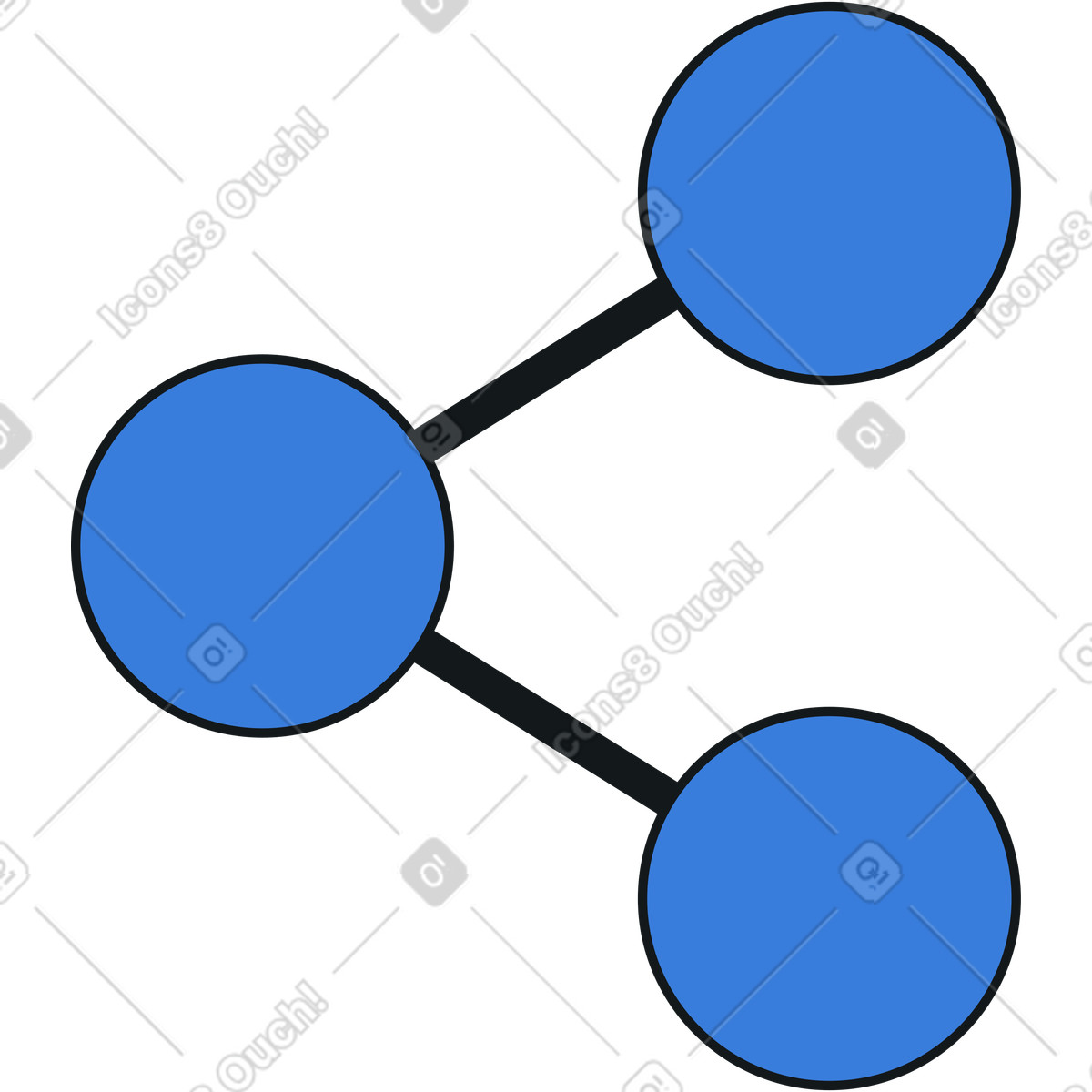 Share icon illustration in Midnight style download in PNG, SVG