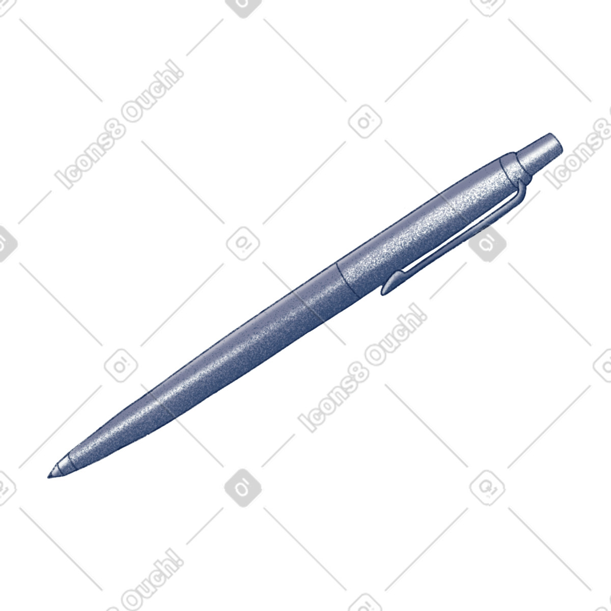 Ilustración Ballpoint pen en estilo Haze a descargar en PNG y SVG