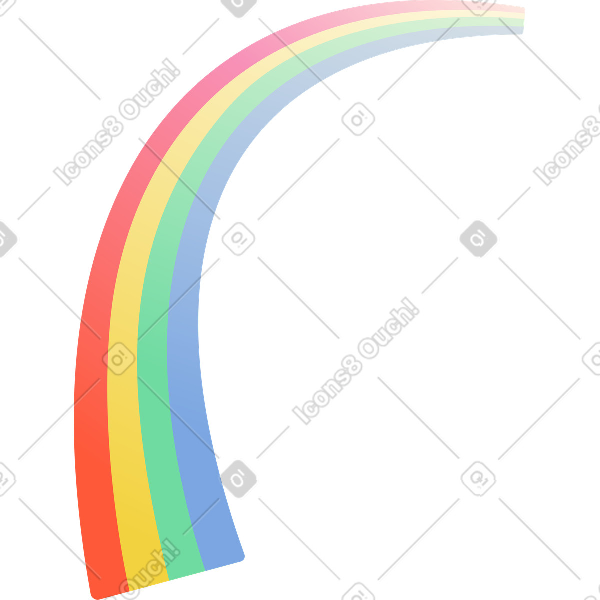 Illustration Arc en ciel dans le style Beam à télécharger aux formats PNG, SVG
