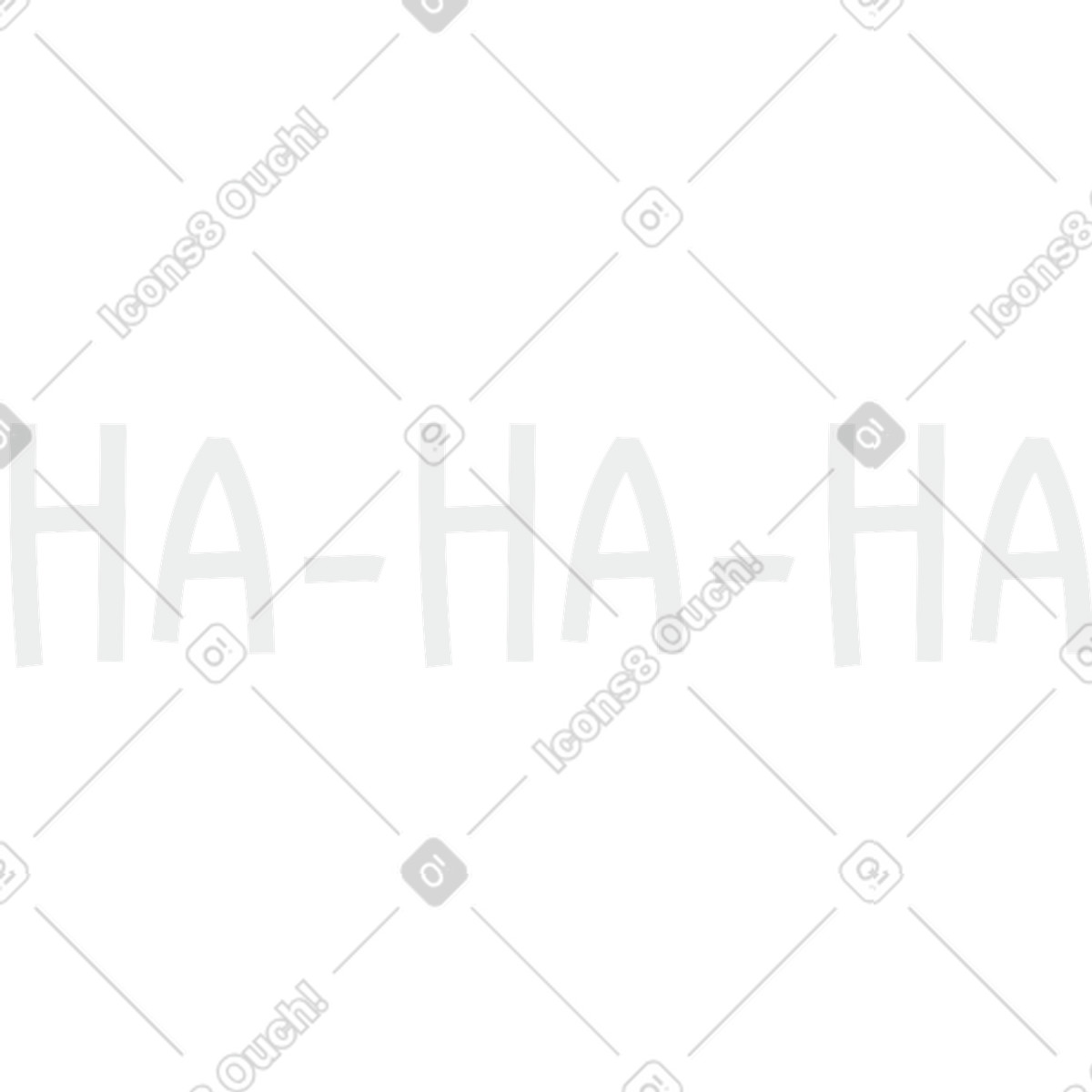 下载 Clip 风格的 哈哈哈 插画，支持 PNG、SVG 格式