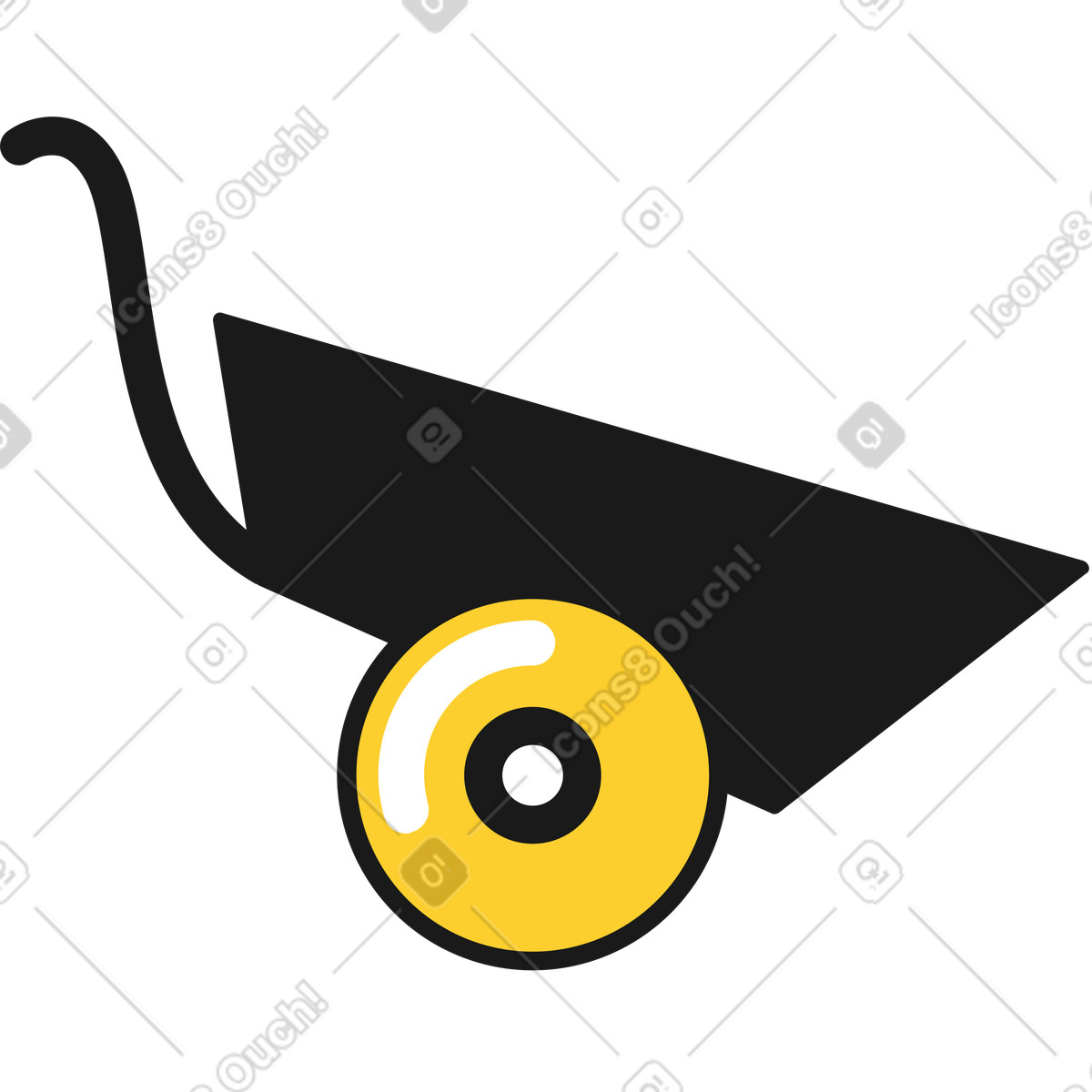 Carriola illustrazione in stile Taxi scarica in PNG, SVG