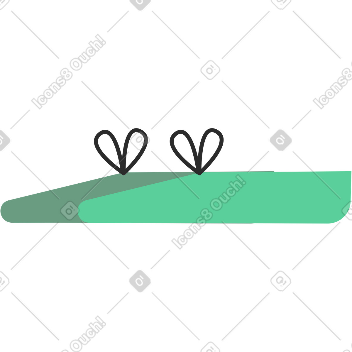Pair of shoes illustration in Marginalia style download in PNG, SVG