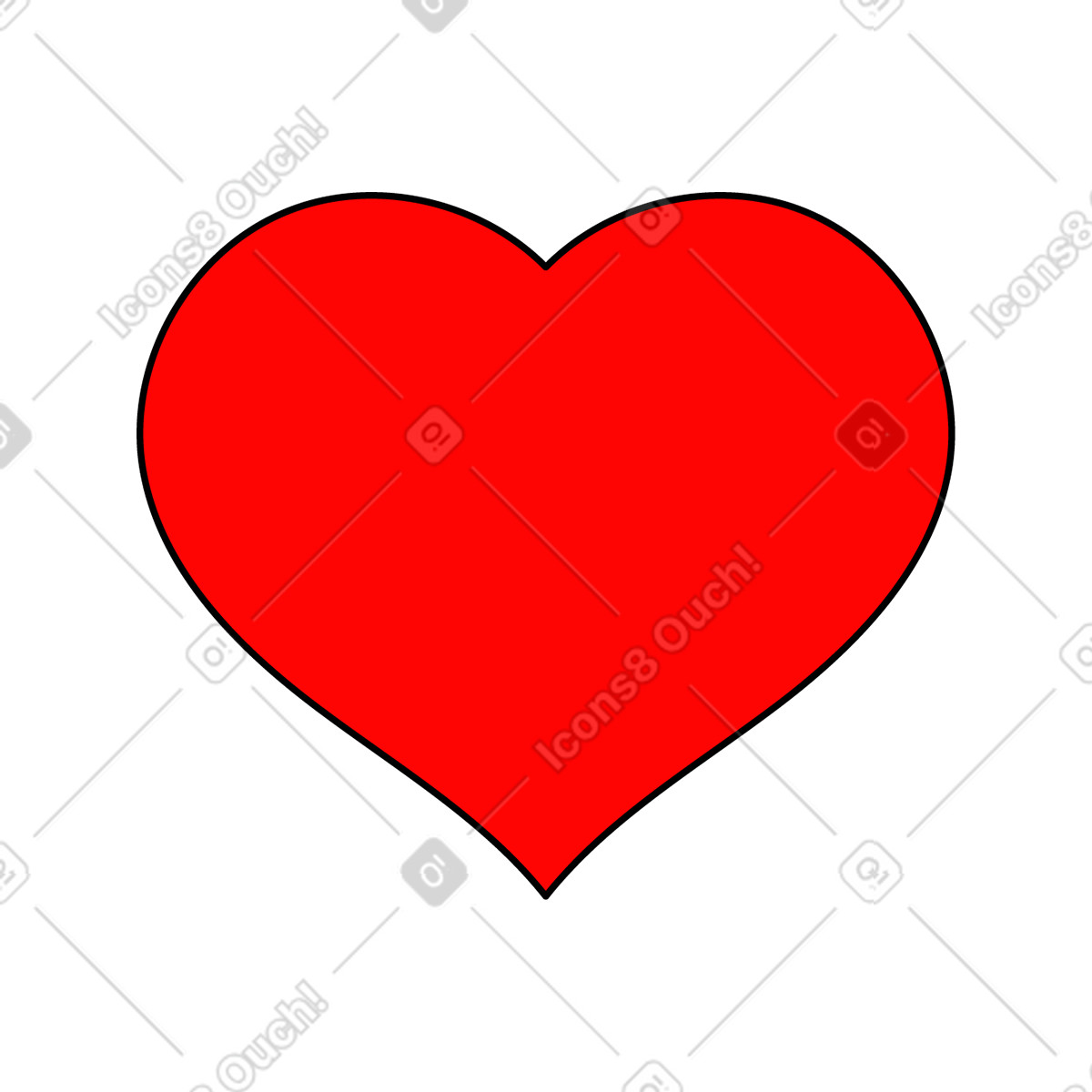 Ilustración Heart en estilo Pop a descargar en PNG y SVG