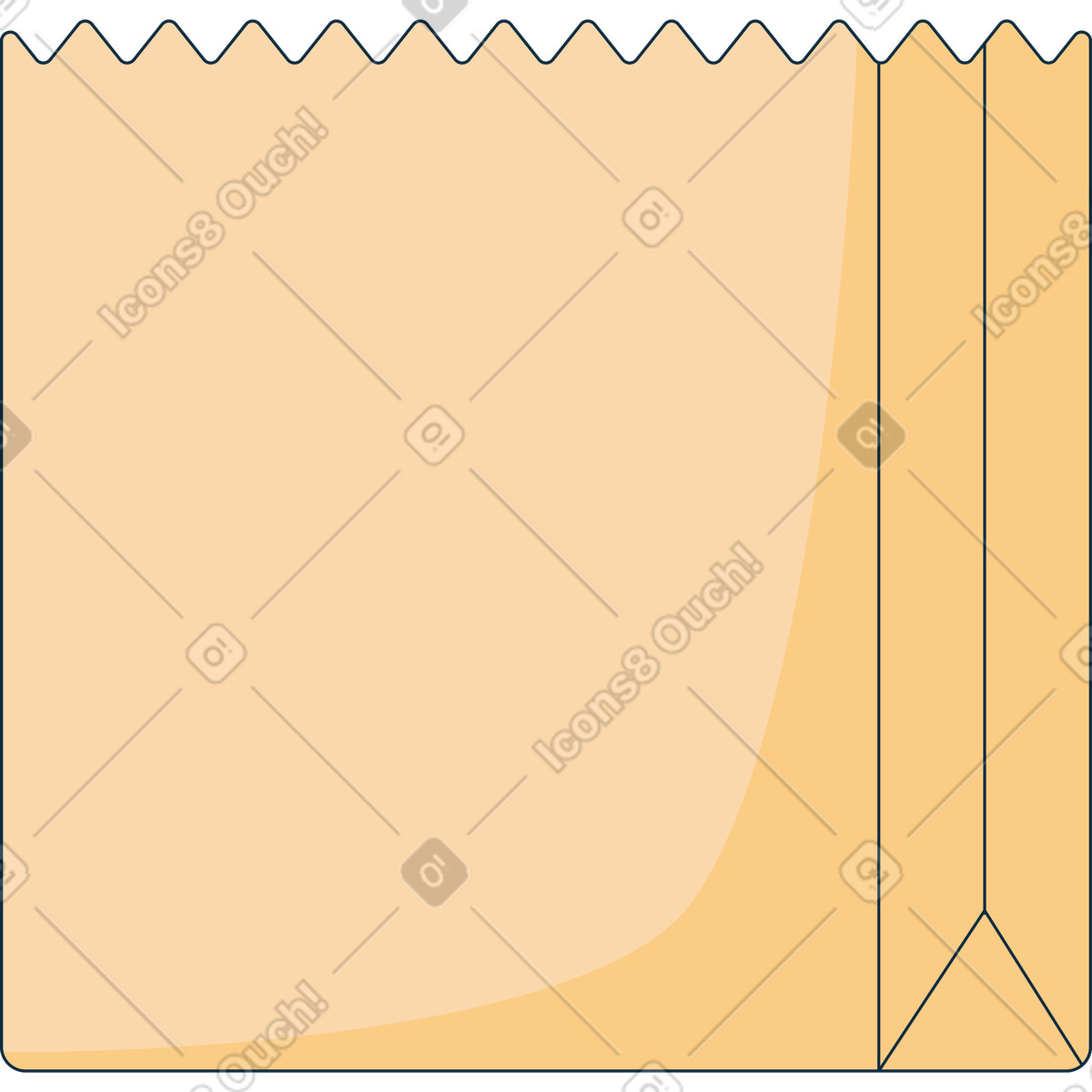 下载 Bubble gum 风格的 杂货纸袋 插画，支持 PNG、SVG 格式
