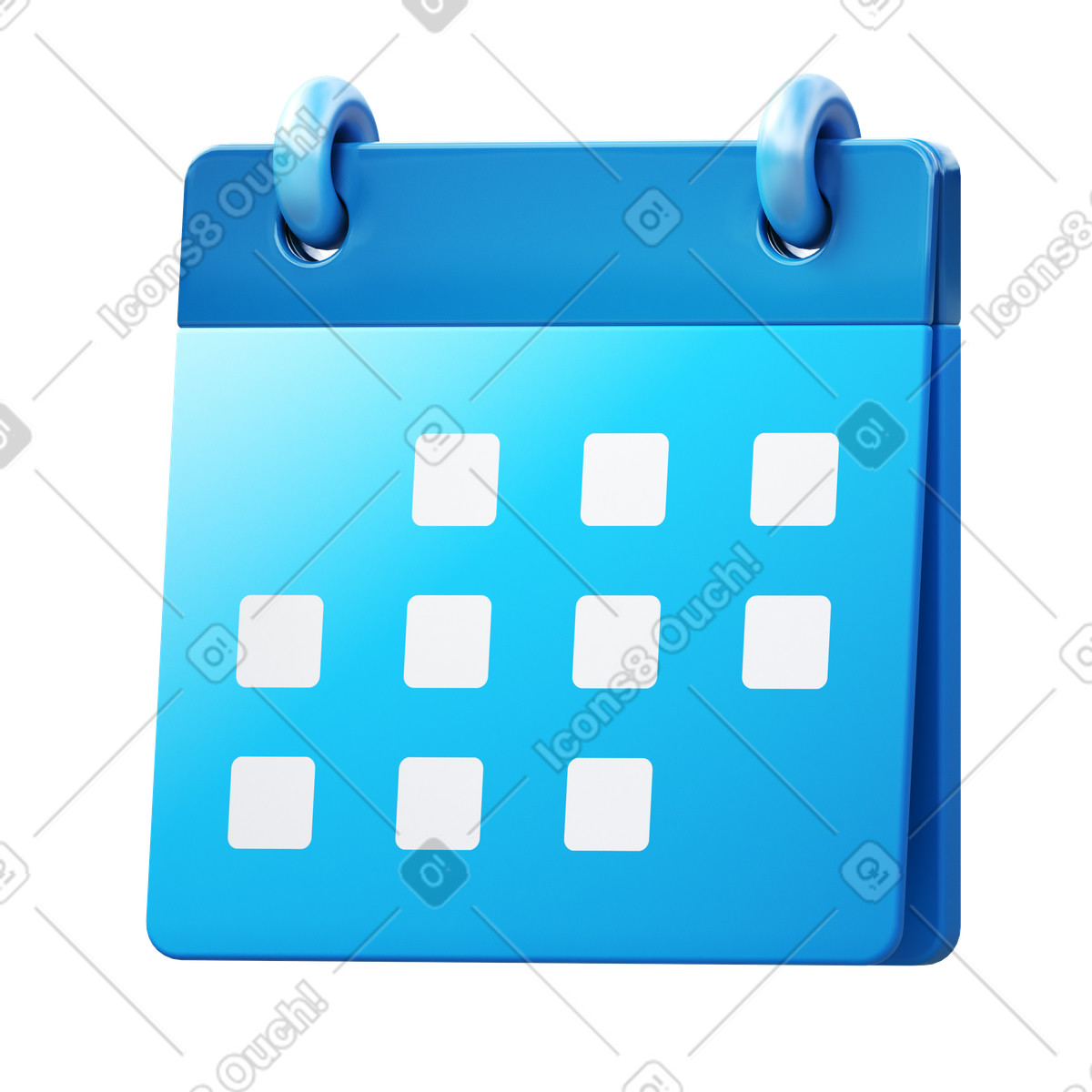 Ilustração de Calendário em no estilo 3D Fluency para baixar em PNG, SVG