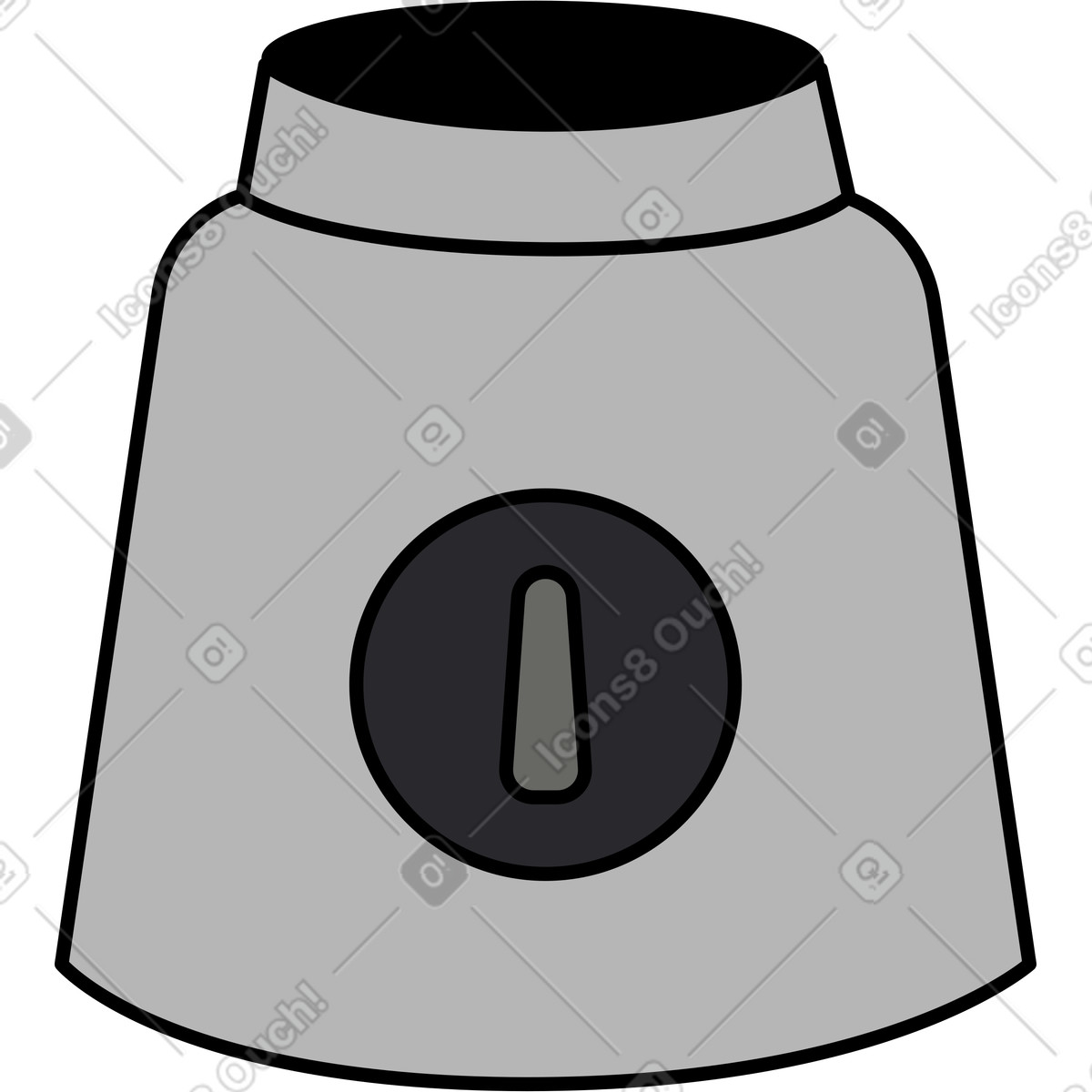 Mixerstation-Illustration im Kindy-Stil als Download in PNG, SVG