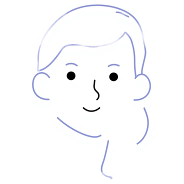 A minimalist line drawing of a face with a smooth outline, featuring simple, clean lines that create the shape of the head. The eyes are represented by two small, abstract circles, and a gentle curve forms the nose. The mouth is depicted as a minimalistic straight line, suggesting a calm expression. The overall composition is uncluttered, emphasizing the elegance of simplicity in the design.