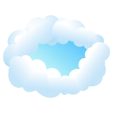 "Fluffy white clouds" are densely clustered, with some parts billowing outwards, creating depth and texture. A clear "blue sky" is visible through a prominent gap in the clouds, showcasing vibrant shades of blue. Sunlight filters through, casting gentle illumination on the edges of the clouds. The scene is expansive, emphasizing the contrast between the bright blue and the soft white, creating a sense of openness and tranquility.