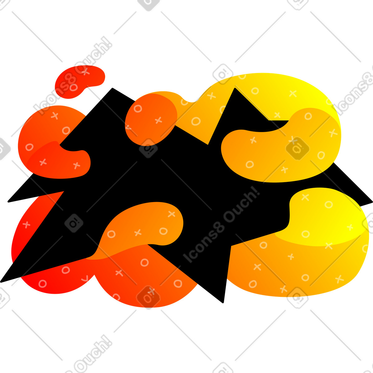 Ilustración Fondo abstracto naranja en estilo Rocky a descargar en PNG y SVG