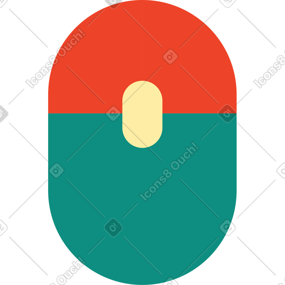 Computer mouse-Illustration im Polar-Stil als Download in PNG, SVG