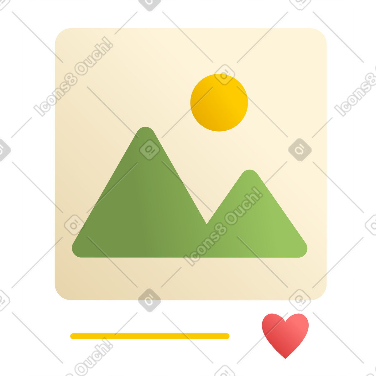 Silky スタイルの 自然との写真 のイラストをPNG、SVG形式でダウンロード