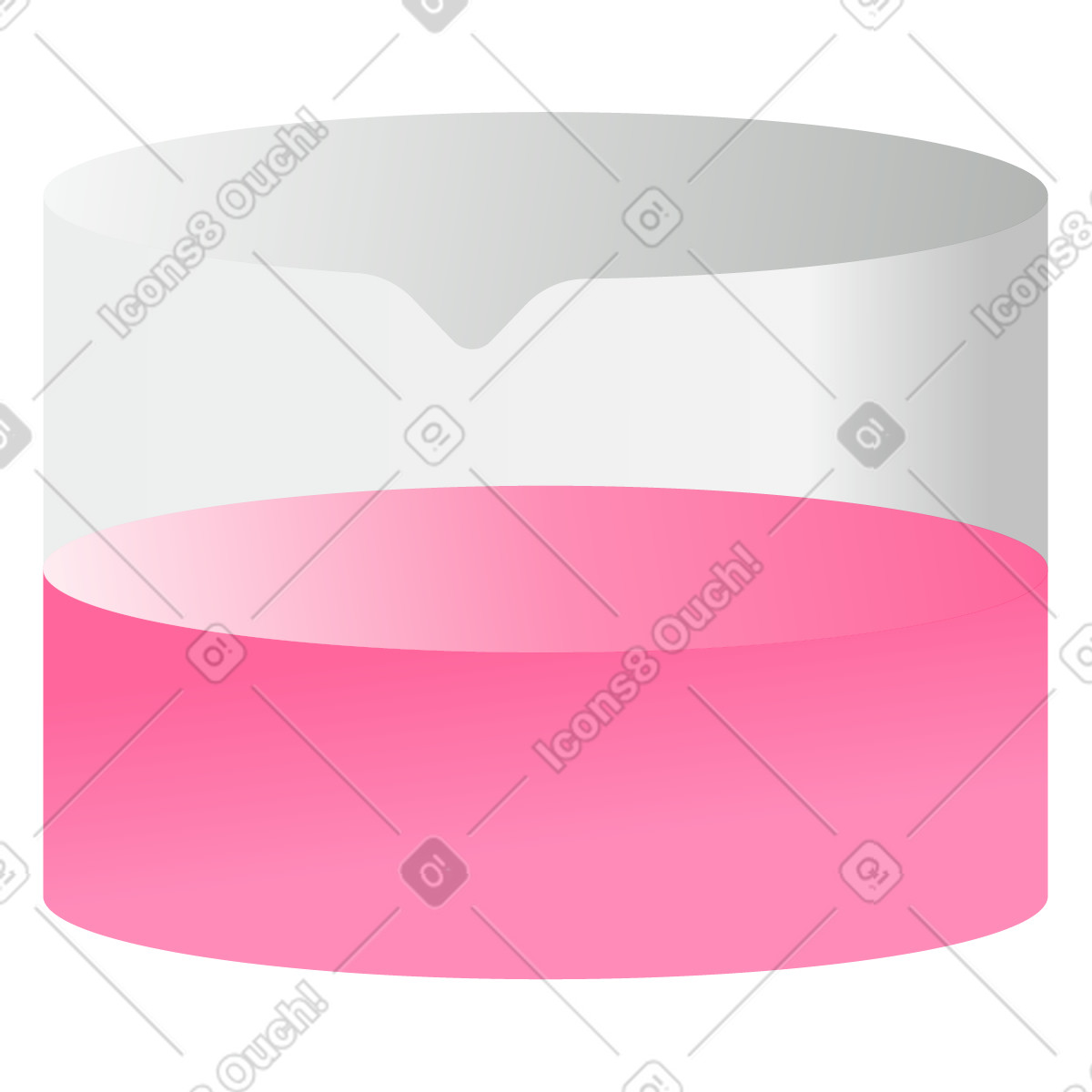 Illustration Pot de liquide rose dans le style Jumble à télécharger aux formats PNG, SVG