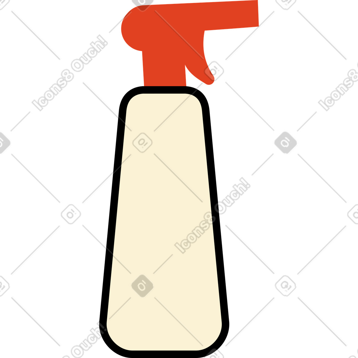 Cleaning sprayer illustration in Jelly style download in PNG, SVG