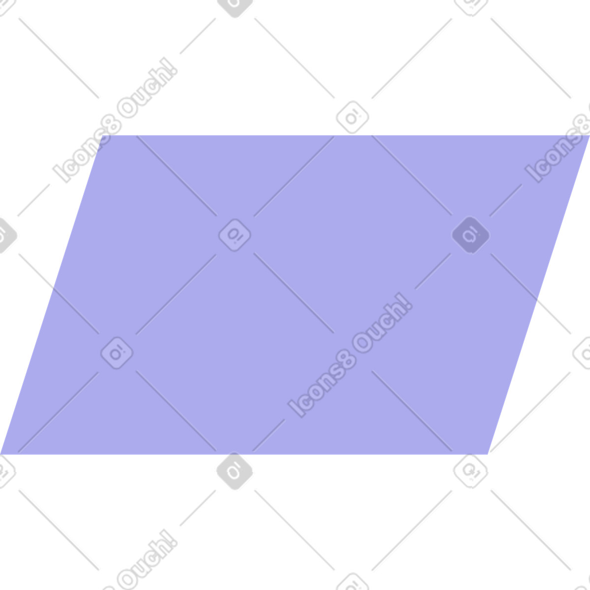 下载 Pale 风格的 Purple parallelogram 插画，支持 PNG、SVG 格式