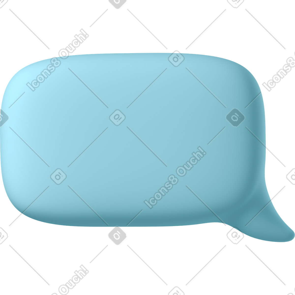 Illustration Petite bulle bleue en bas à droite dans le style 3D Business télécharger aux formats PNG, SVG