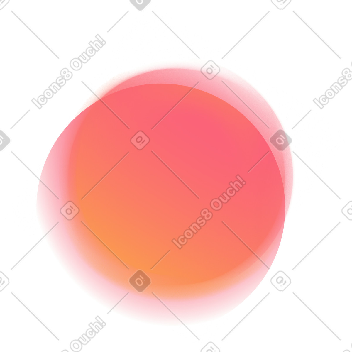 Morphis スタイルの ぼやけた赤いぼかし のイラストをPNG、SVG形式でダウンロード