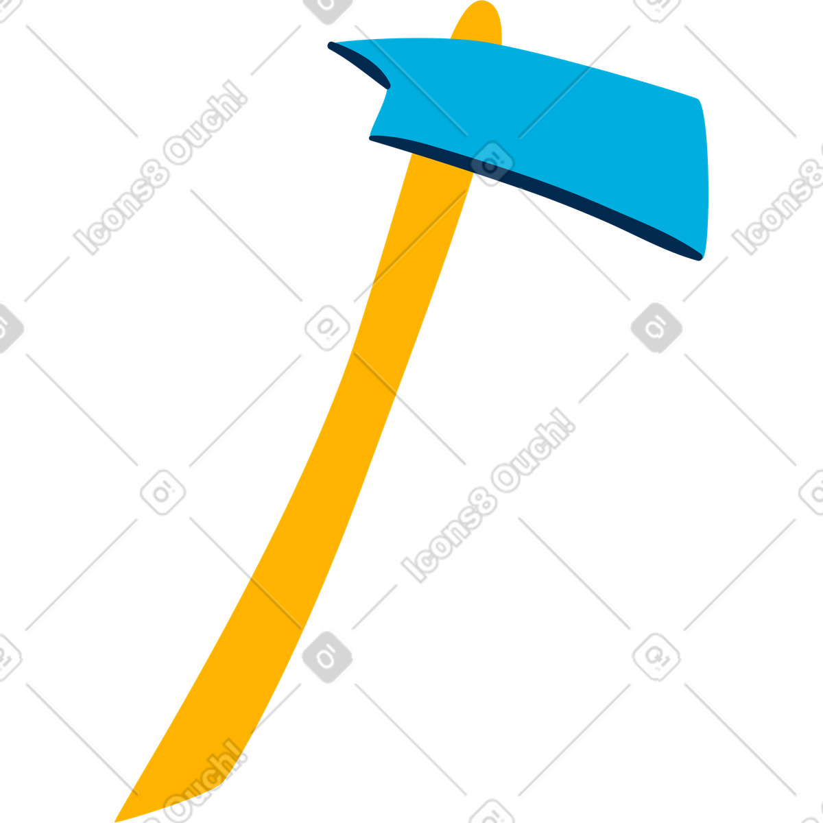 Flame スタイルの Axe のイラストをPNG、SVG形式でダウンロード
