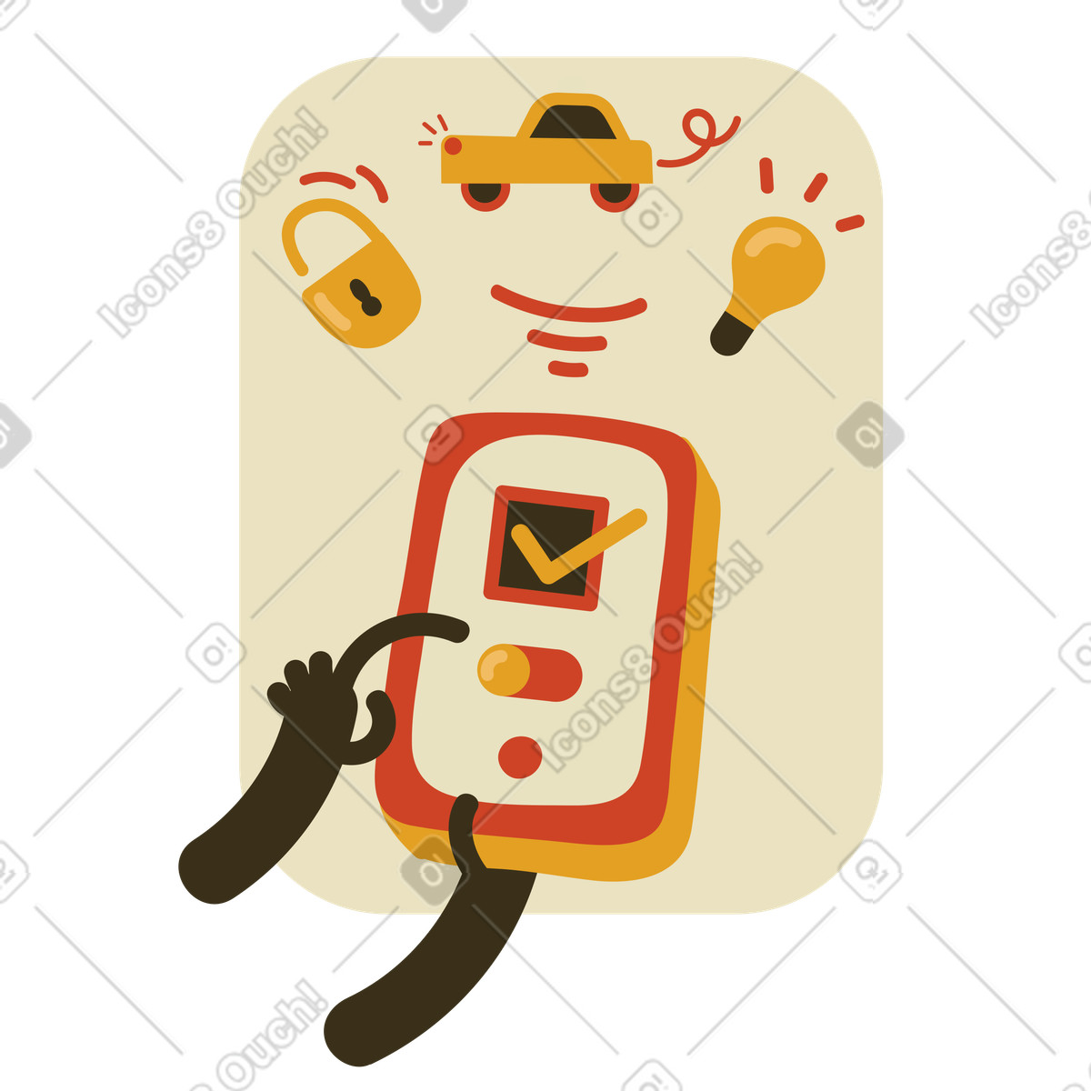 Arabica スタイルの スマートコントロール のイラストをPNG、SVG形式でダウンロード