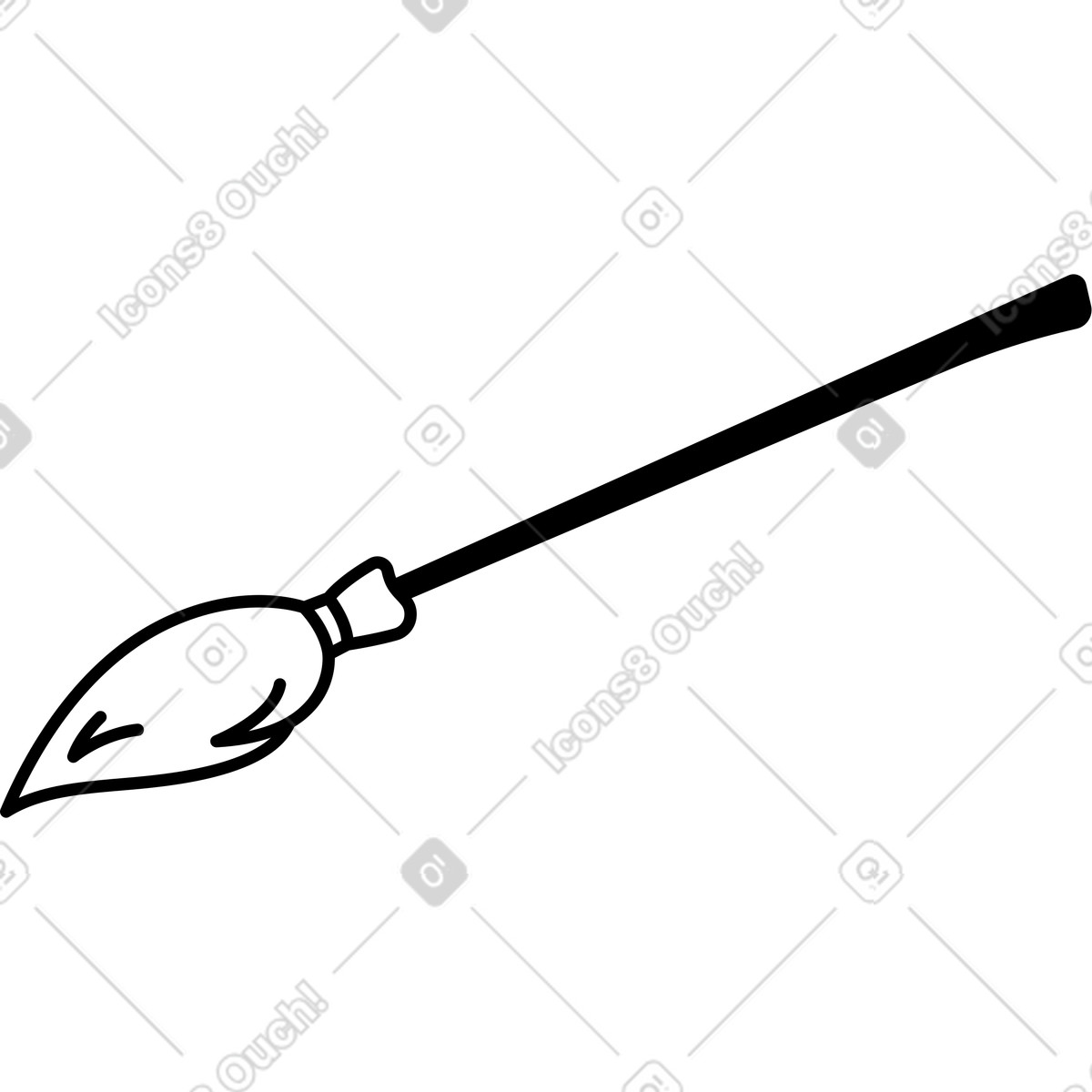 下载 Transistor 风格的 扫帚 插画，支持 PNG、SVG 格式