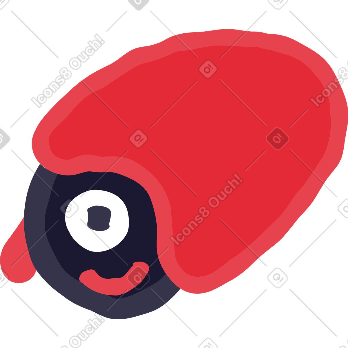 Illustration Tête dans le style Stripy à télécharger aux formats PNG, SVG