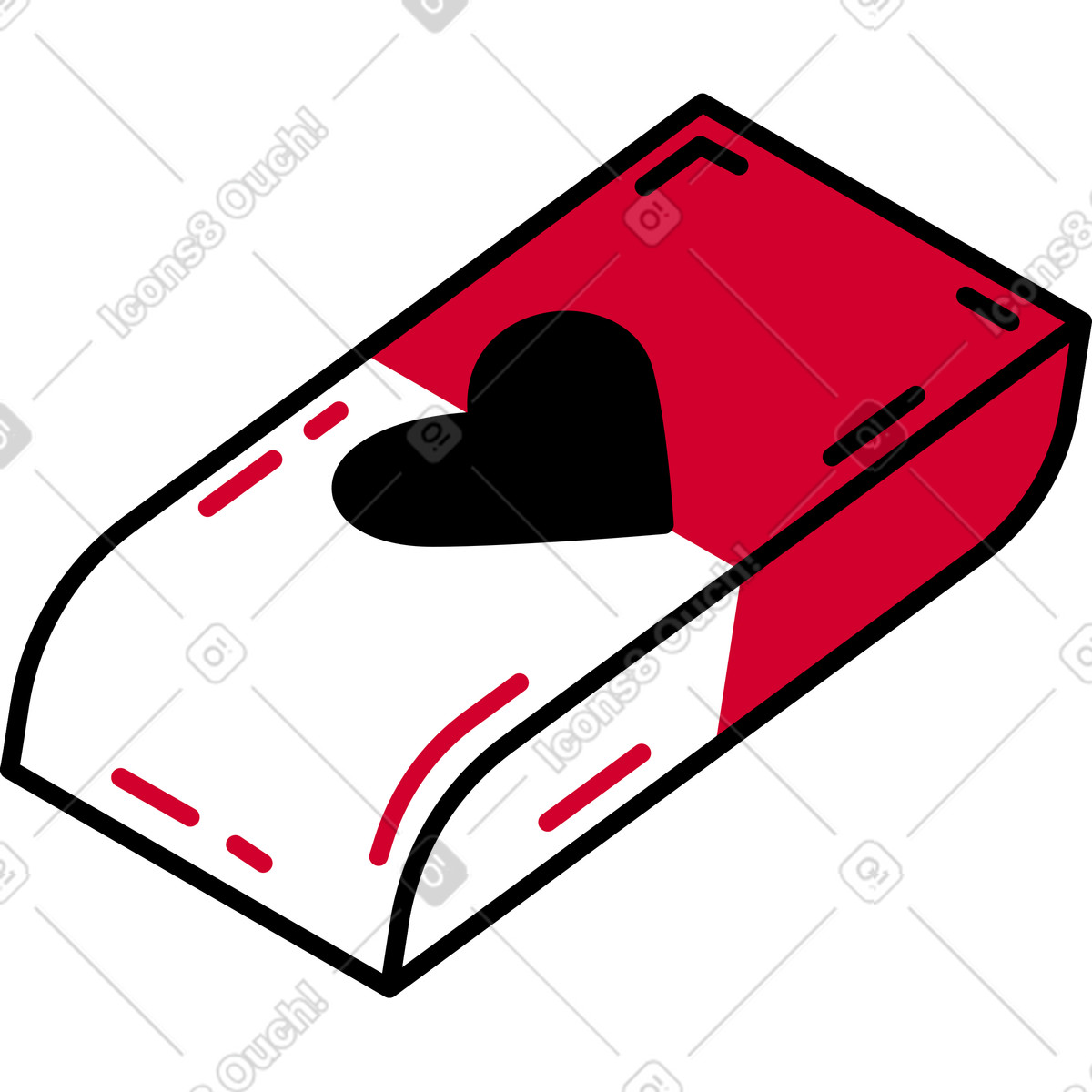 Ilustración Borrador en estilo Ruby a descargar en PNG y SVG