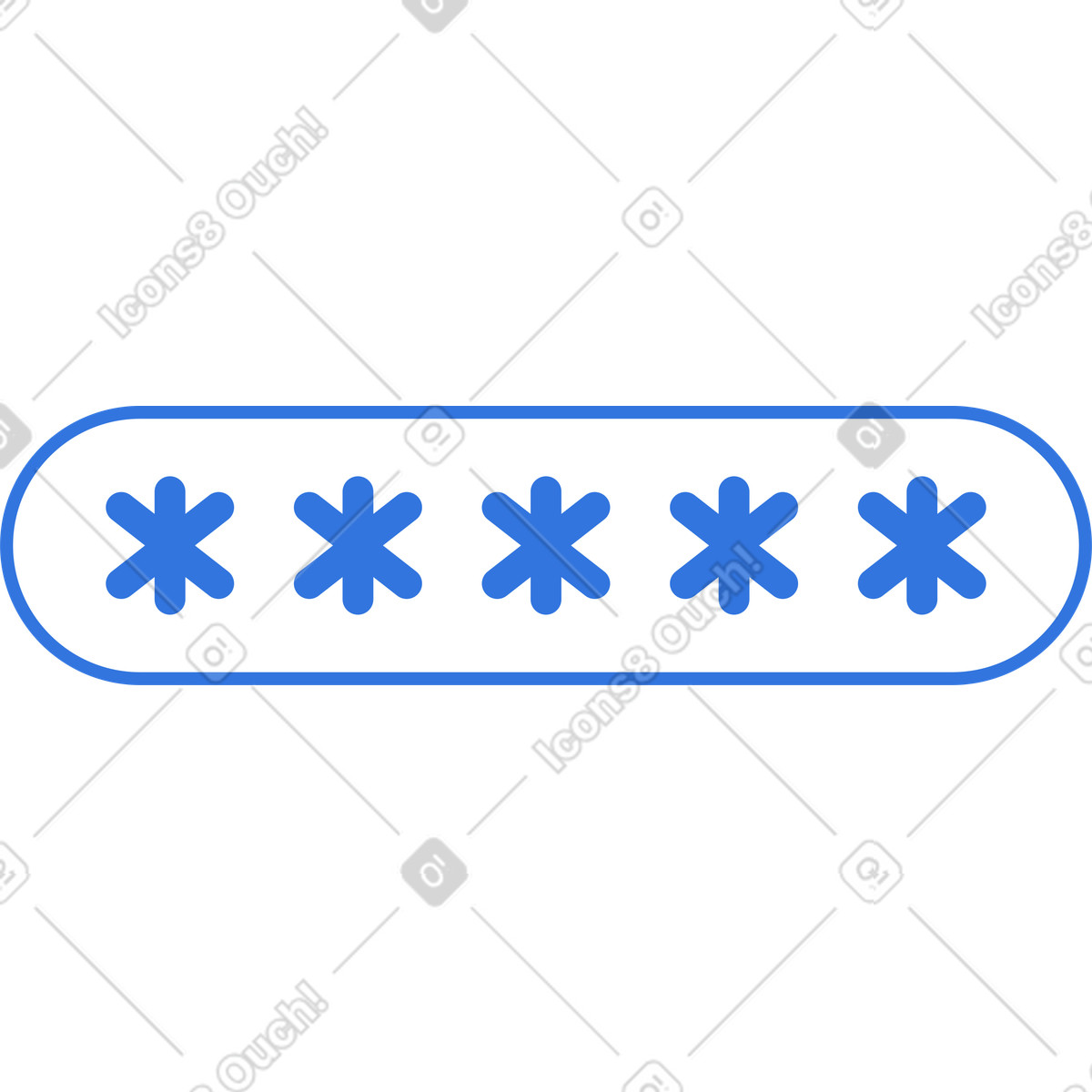 Password illustration in PNG, SVG