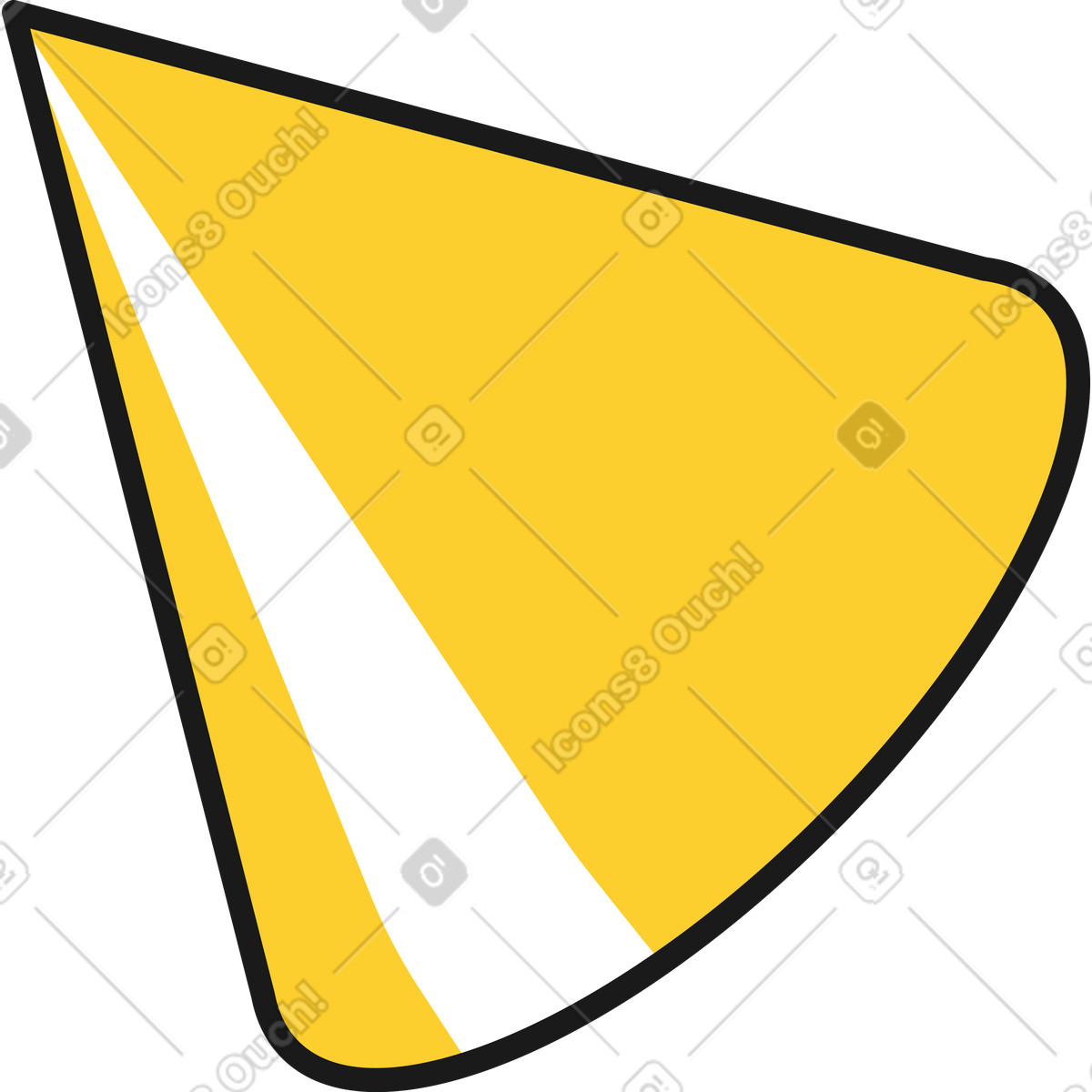 Illustration Cône dans le style Taxi à télécharger aux formats PNG, SVG