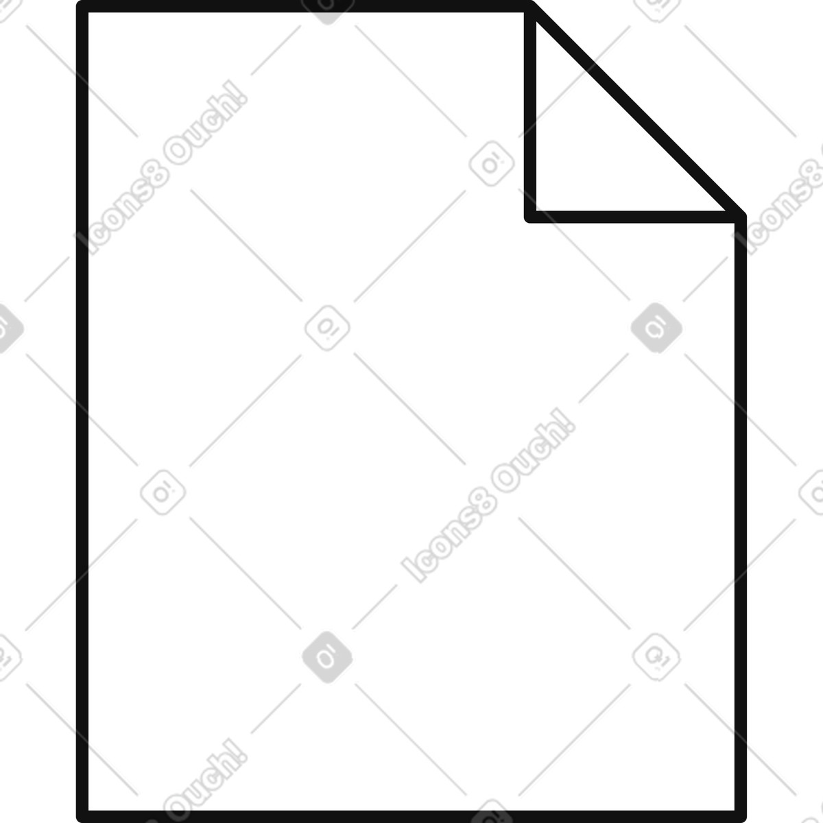 Ilustración Paper sheet with folded corner blank document template background en estilo Main a descargar en PNG y SVG