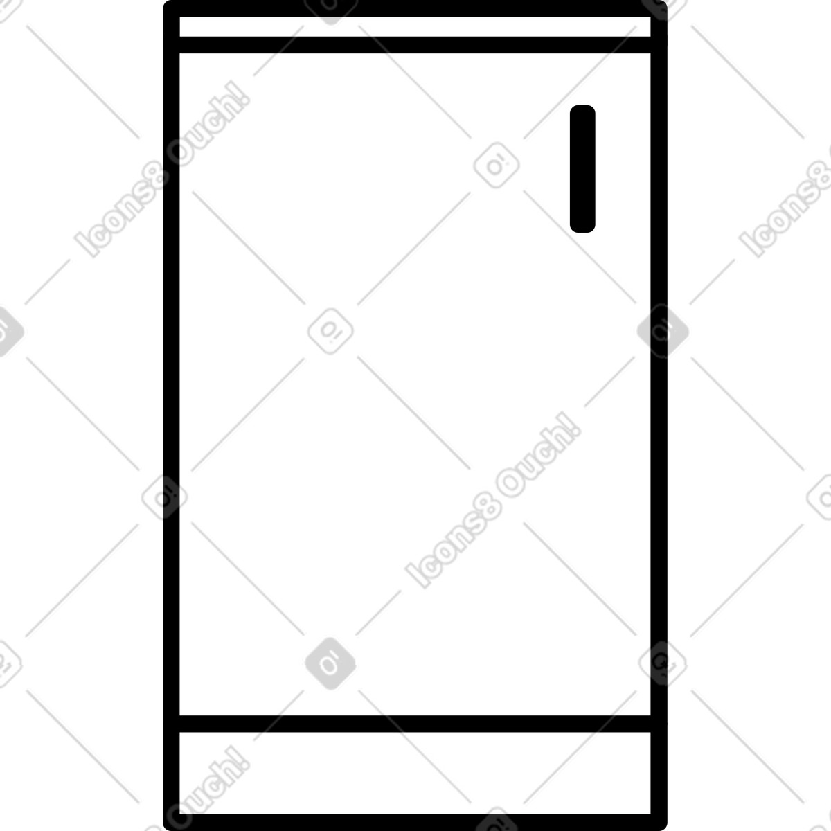 White cabinet illustration in Transistor style download in PNG, SVG