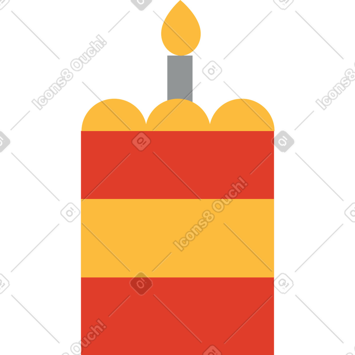 Illustration Une part de gâteau dans le style Burgundy à télécharger aux formats PNG, SVG