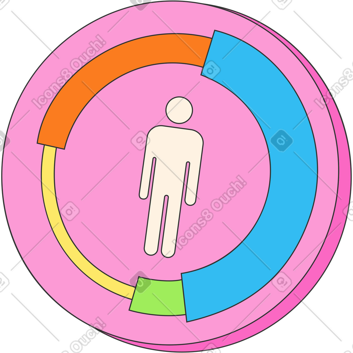 Illustration Traqueur de fitness dans le style Kit à télécharger aux formats PNG, SVG