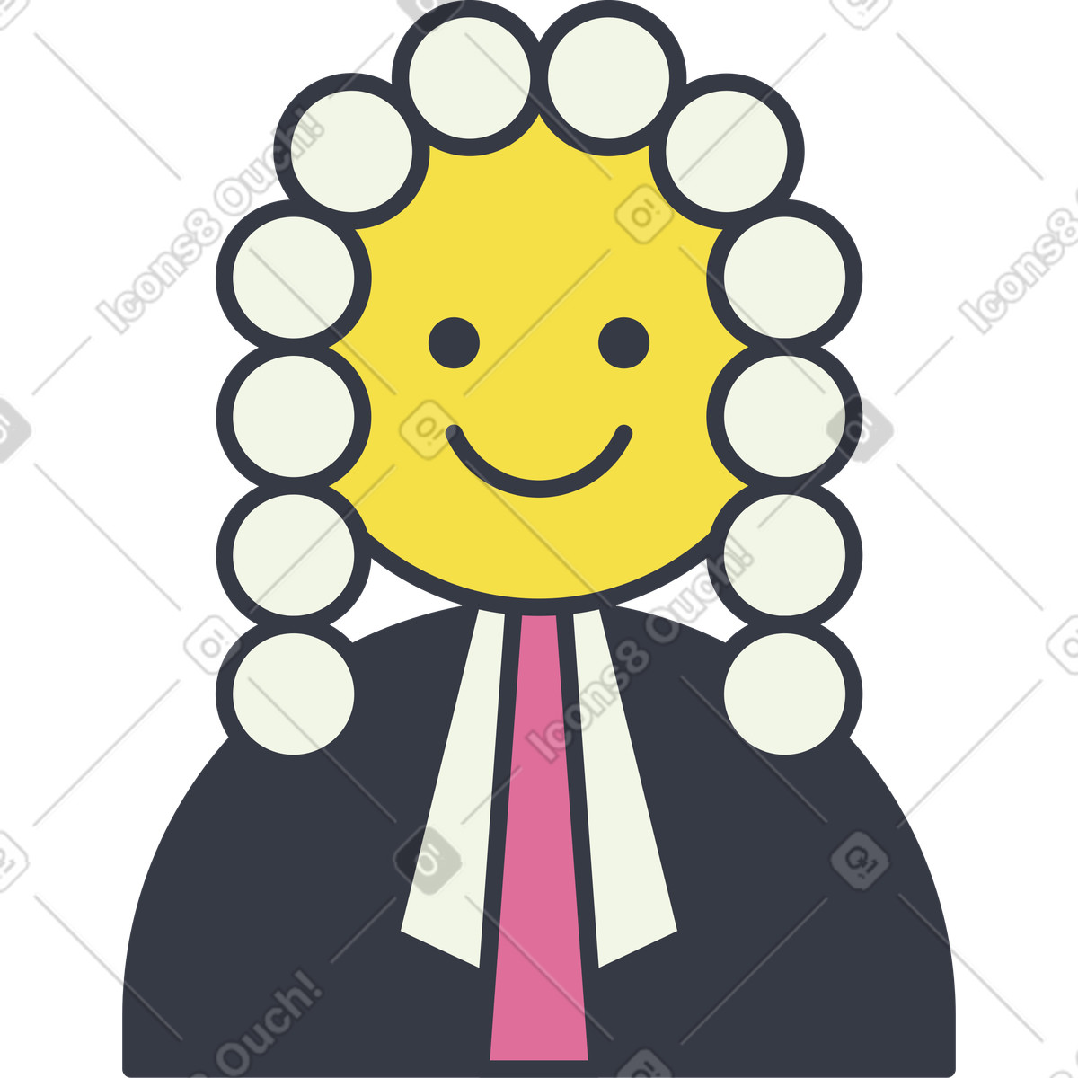 Illustration Juge dans le style Abstract à télécharger aux formats PNG, SVG