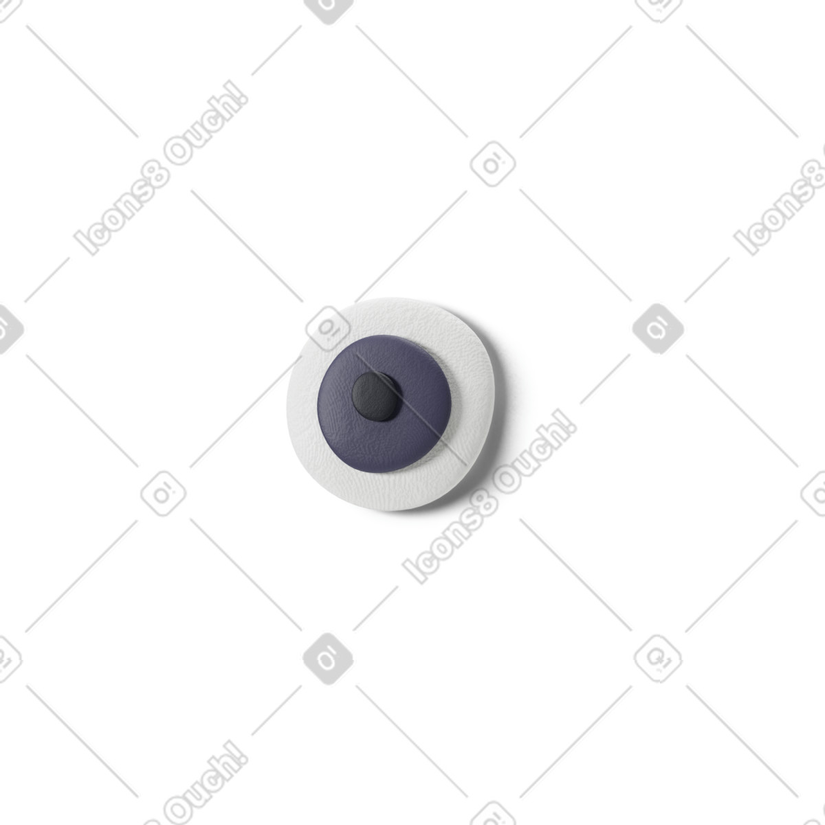 Ilustração de Olho escuro em no estilo 3D Stripy para baixar em PNG, SVG